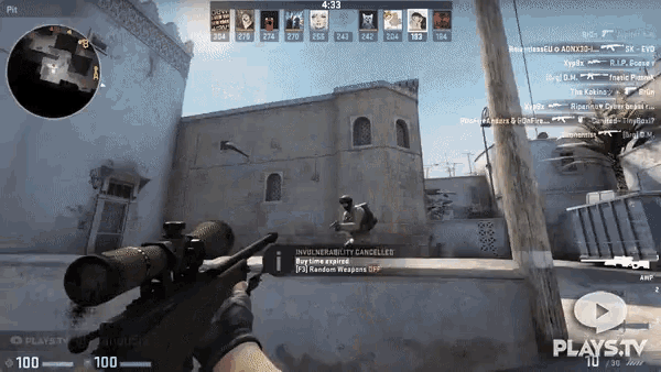 Фрагмент матча CS:GO