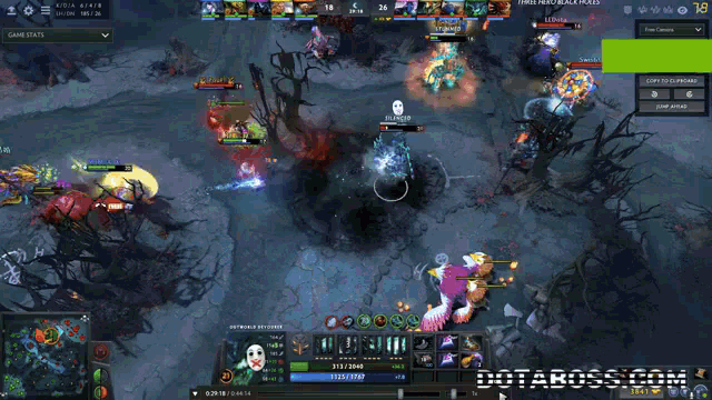 Фрагмент матча DOTA 2